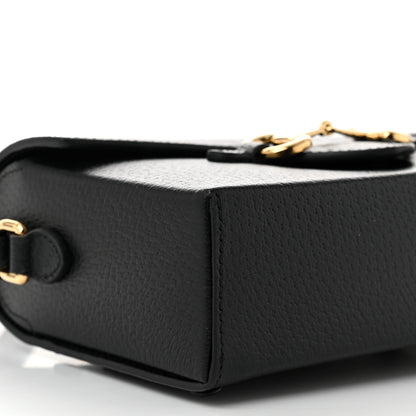 Gucci Calfskin Horsebit 1955 Shoulder Bag Black 9 of 11