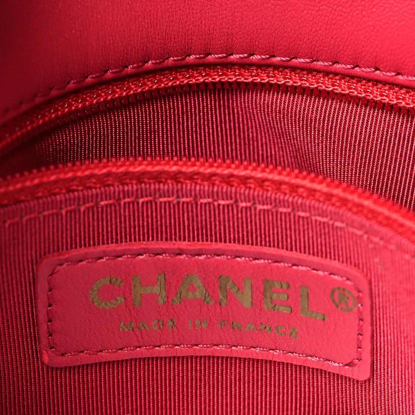 Patent Goatskin Quilted Small 3 Pocket Accordion Flap Red