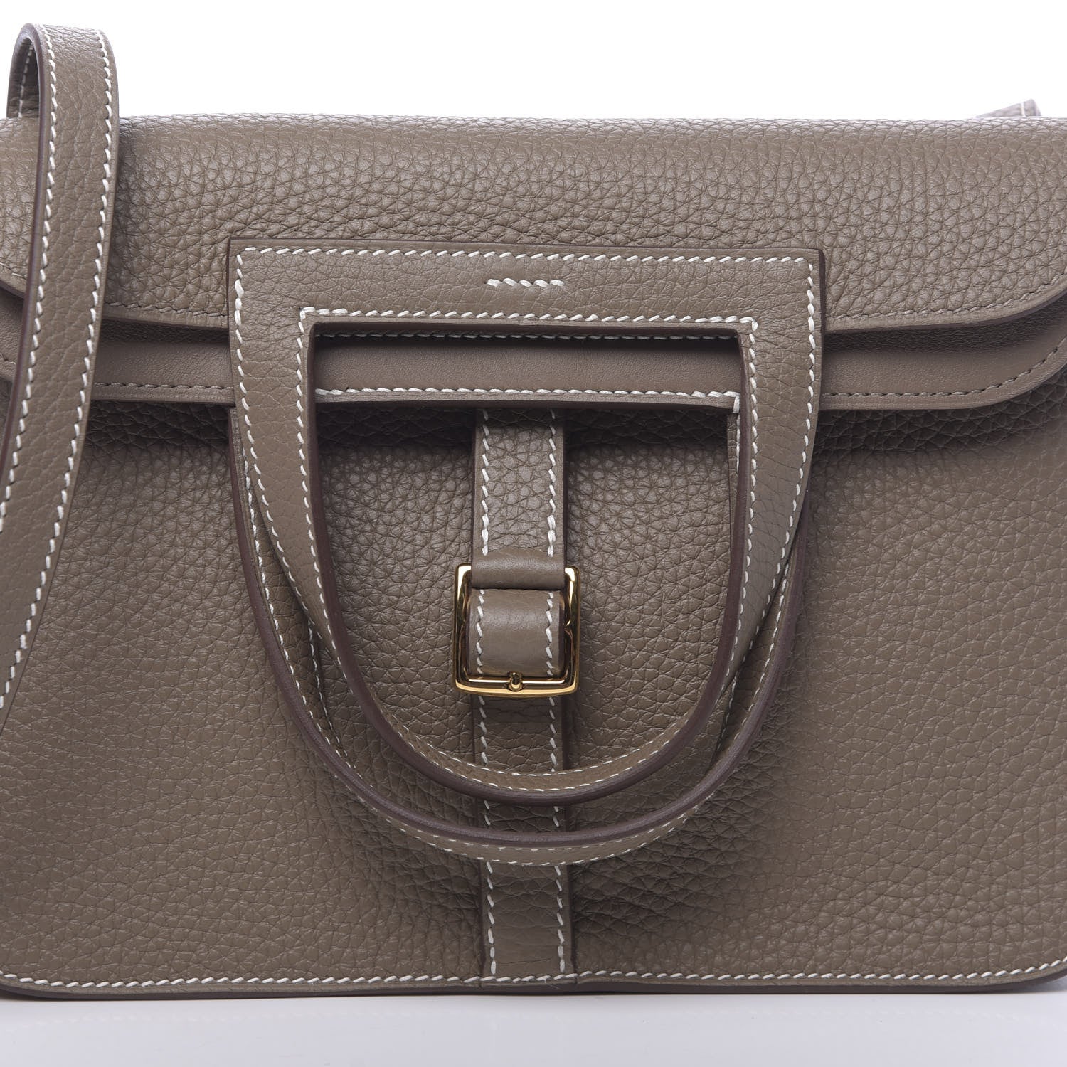 Hermes Taurillon Clemence Halzan 25 Etoupe 9 of 12