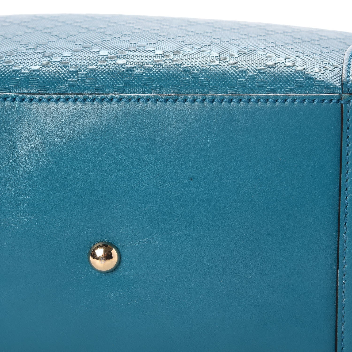 Gucci Calfskin Bright Diamante Top Handle Bag Deep Cobalt 18 of 21