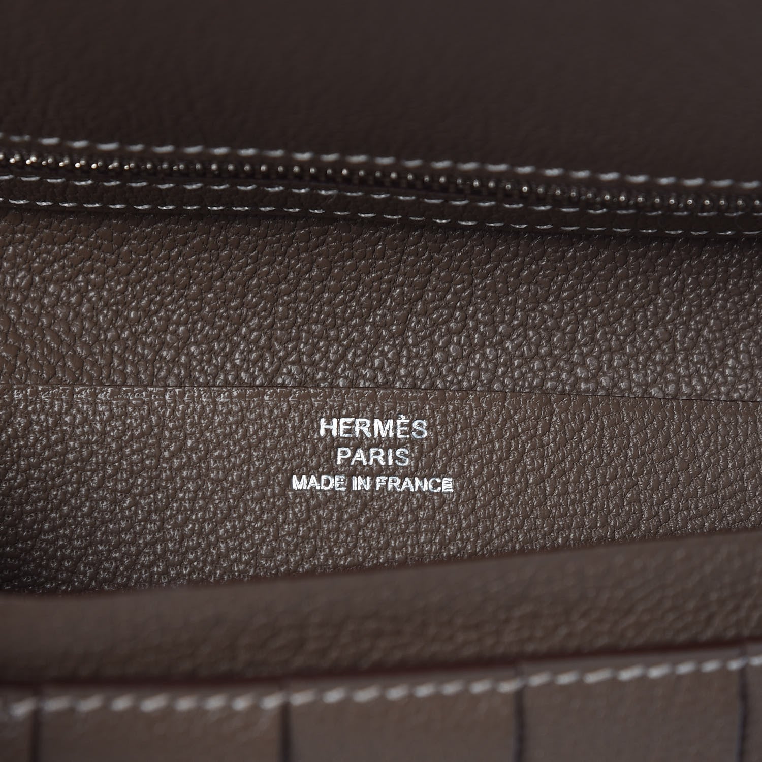 Hermes Chèvre Mysore Bearn Gusset Wallet Etoupe 6 of 8