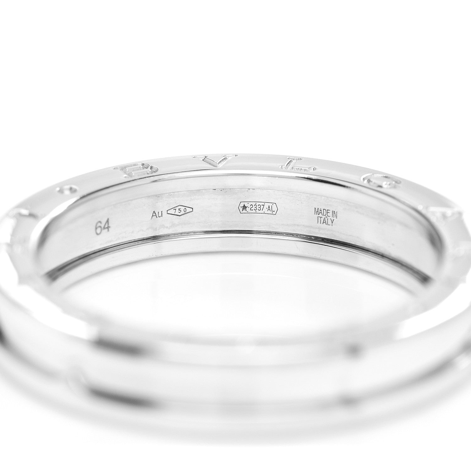 Bulgari 18K White Gold B.Zero1 One-Band Ring 64 10.75 4 of 5