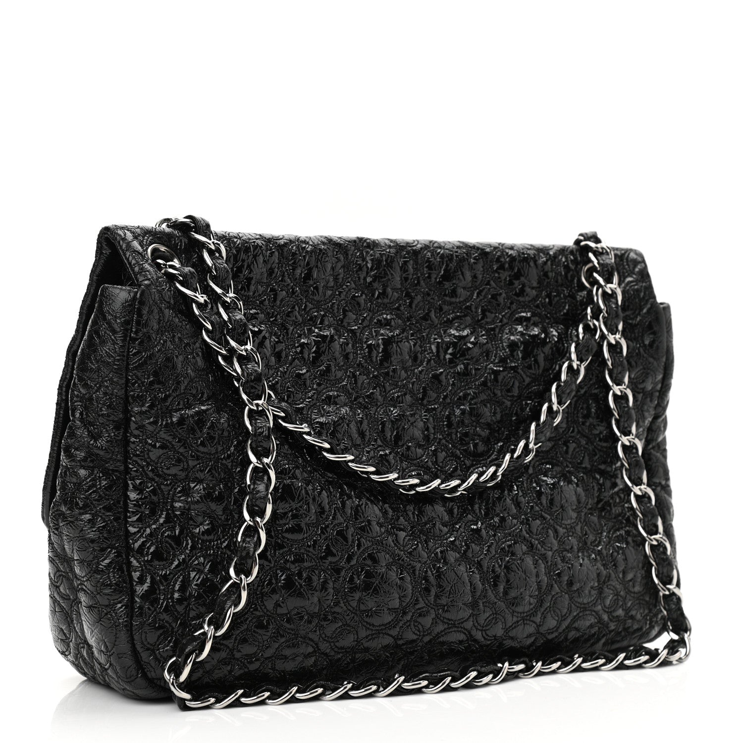Chanel Vinyl Rock In Moscow Single Flap Black 3 of 10