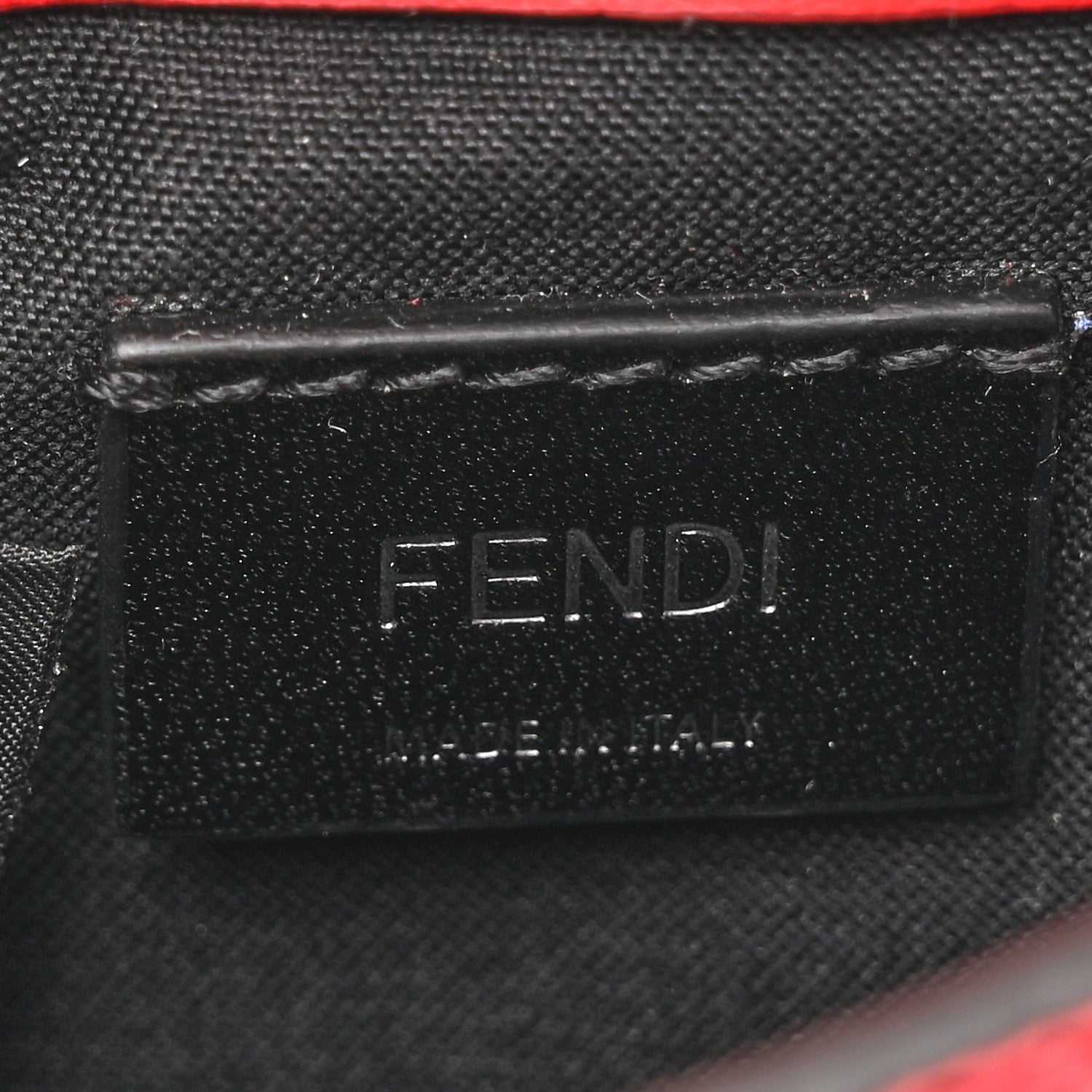 Fendi Cuoio Romano Monochrome Micro Flat Baguette Fuoco 6 of 15