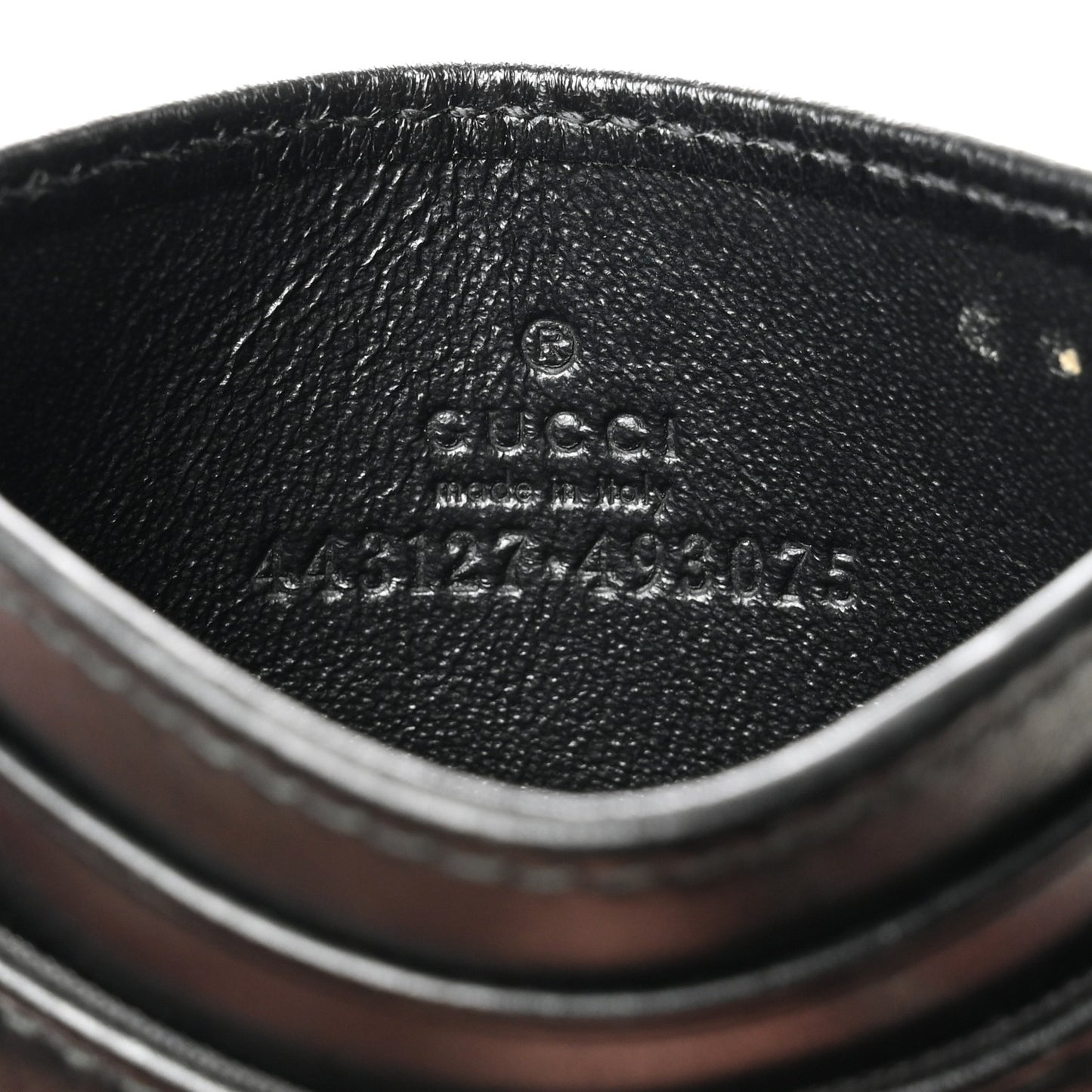Calfskin Matelasse GG Marmont Card Holder Black