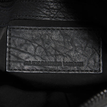 Alexander Wang Pebbled Lambskin Rocco Matte Black Iridescent Hardware 6 of 9