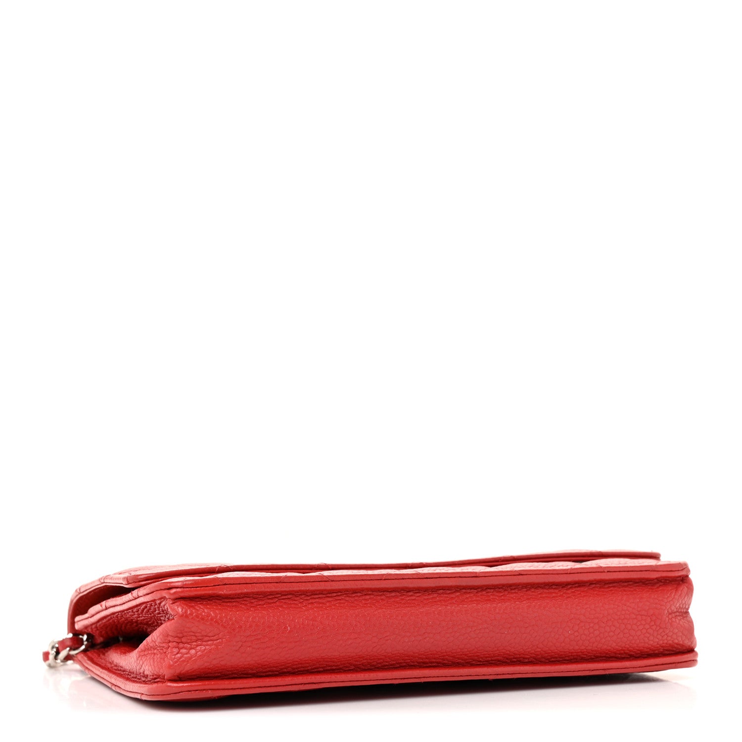 Chanel Caviar Quilted Wallet On Chain WOC Red 4 of 16