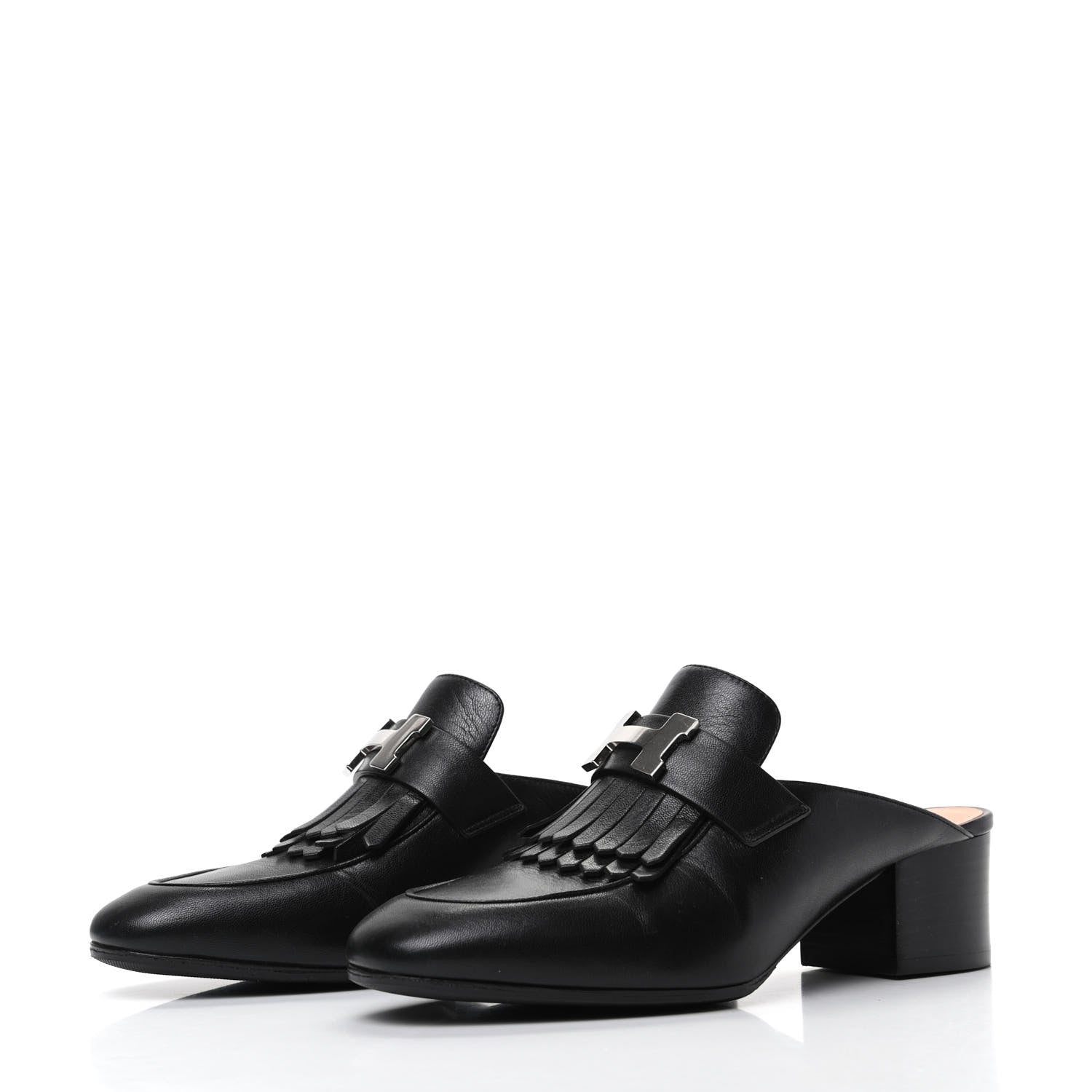 Hermes Goatskin Tuileries Mules 36 Black 3 of 8