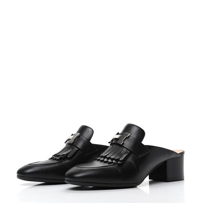 Hermes Goatskin Tuileries Mules 36 Black 3 of 8