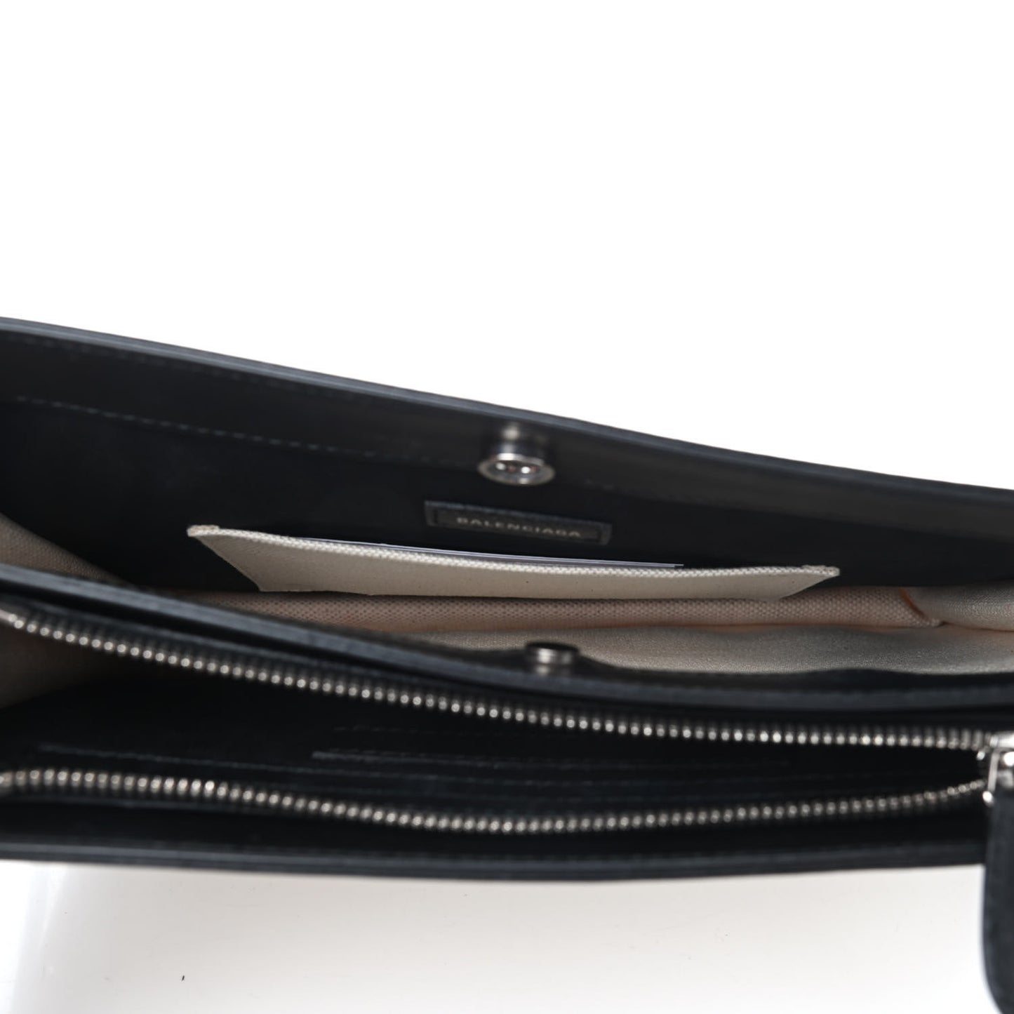 Cotton Canvas Pochette Crossbody Bag Black