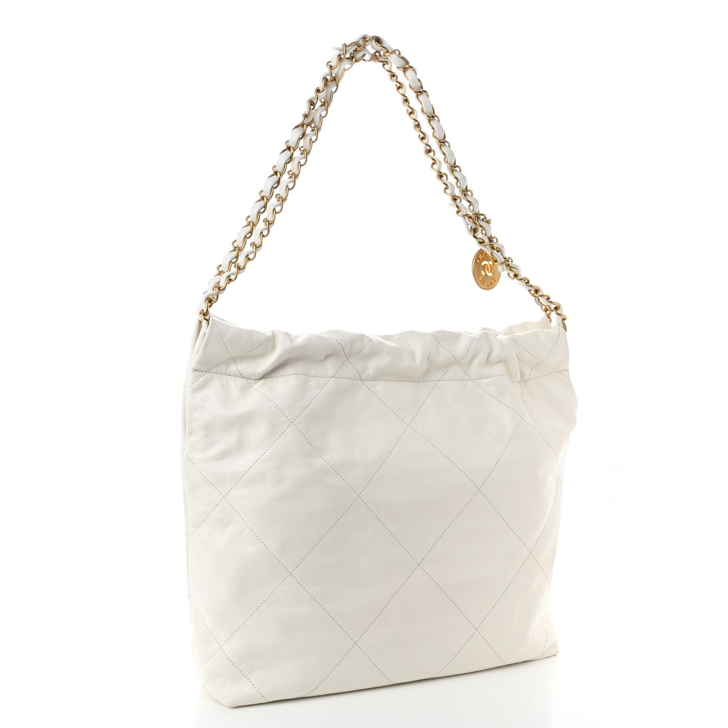 Chanel Calfskin Quilted Small Chanel 22 White 4 of 12