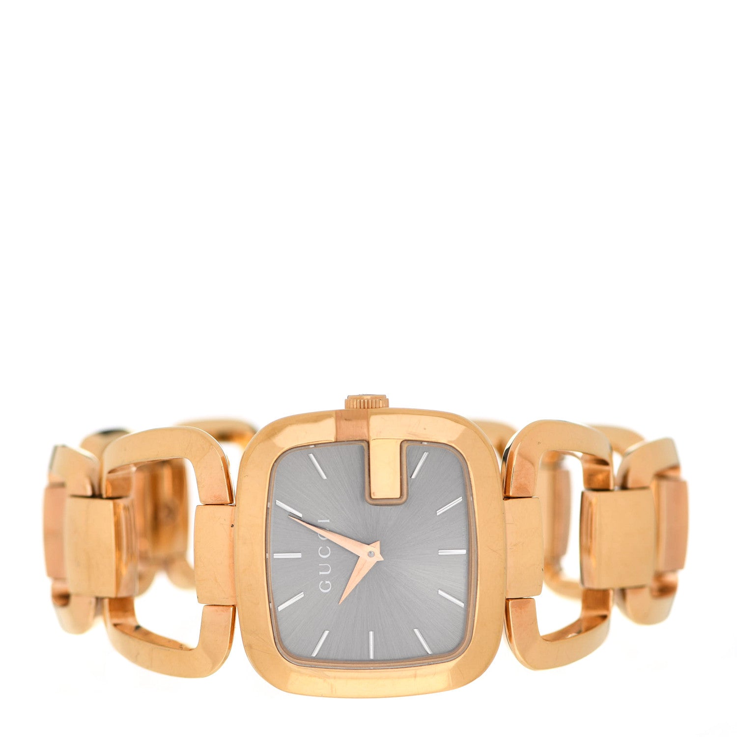 Gucci Stainless Steel 32mm G-Gucci Square Quartz Watch Brown 2 of 5