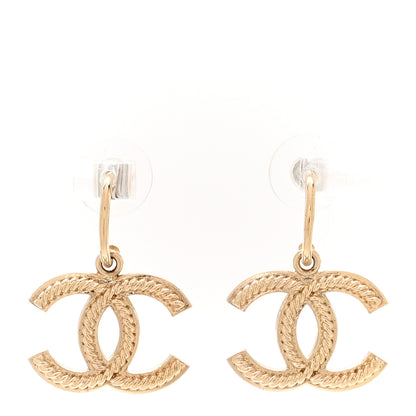 Chanel Metal Drop CC Earrings Gold 1 of 5