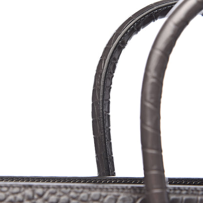 Saint Laurent Crocodile Embossed Small Sac De Jour Asphalt 12 of 14