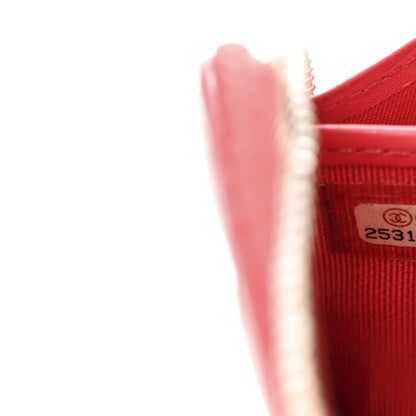 Chanel Caviar Quilted Large Gusset Zip Around Wallet Fuchsia 8 of 12