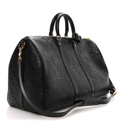 Louis Vuitton Empreinte Monogram Giant Keepall Bandouliere 45 Black 2 of 8