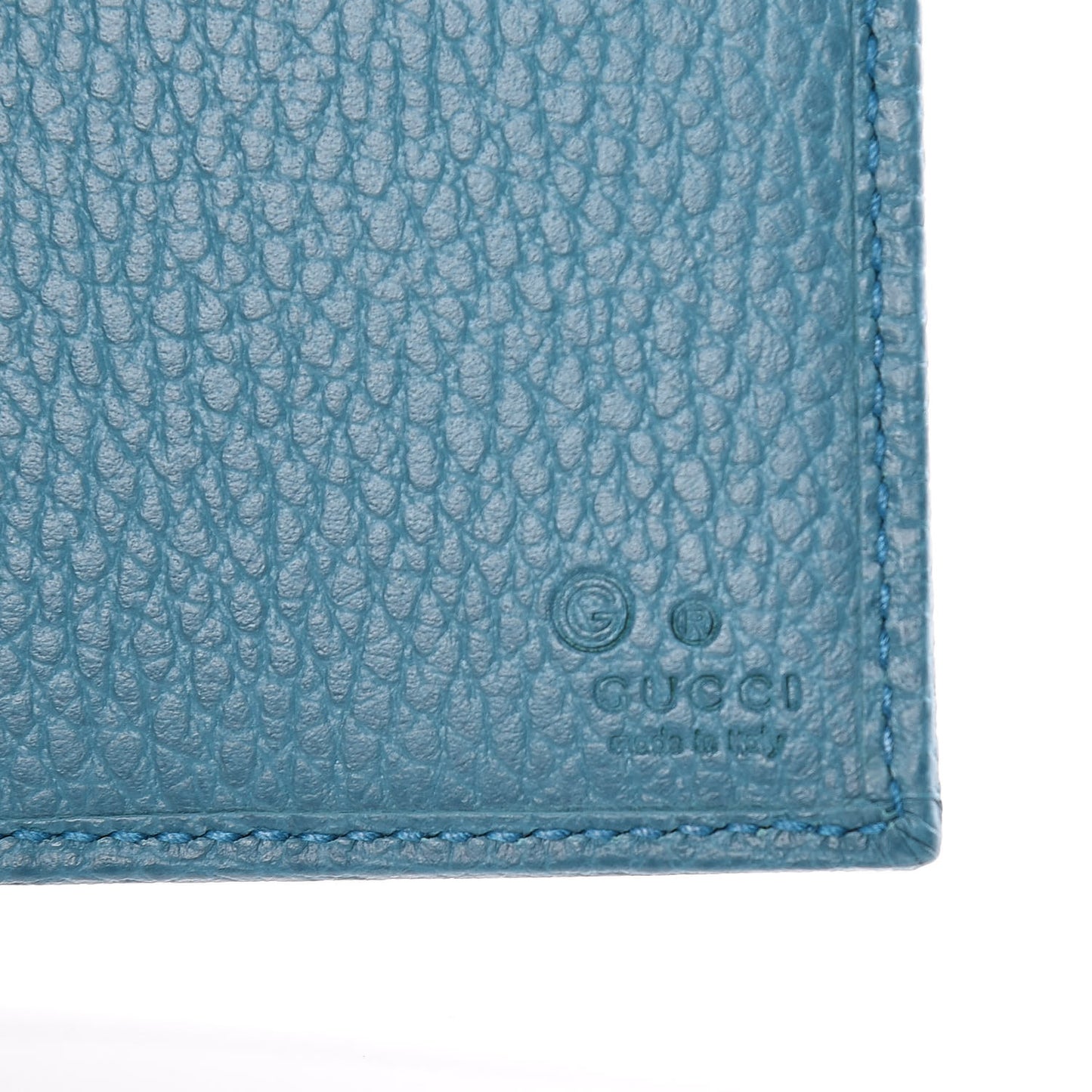 Monogram Dollar Calfskin Continental Flap Wallet Beige Ebony Deep Cobalt