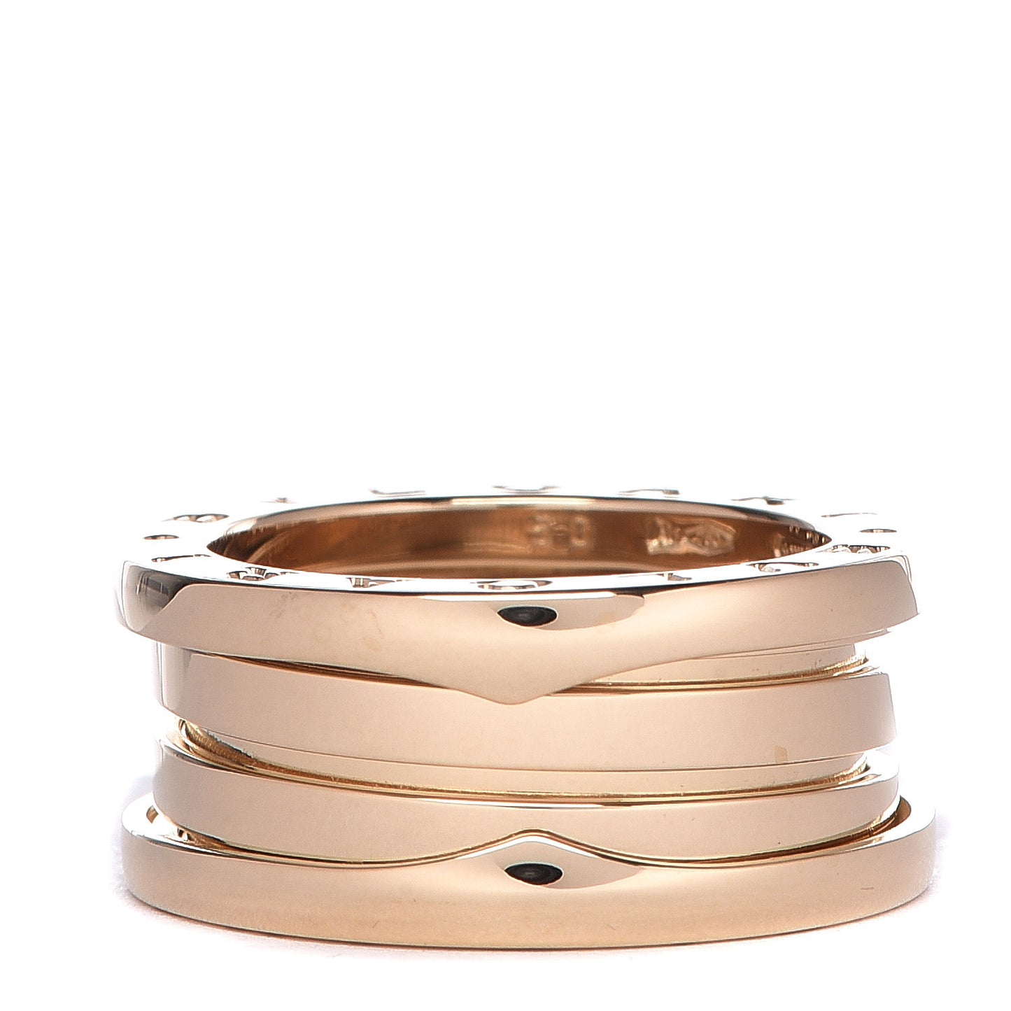 18K Yellow Gold B.Zero1 Three-Band Ring 50 5.25