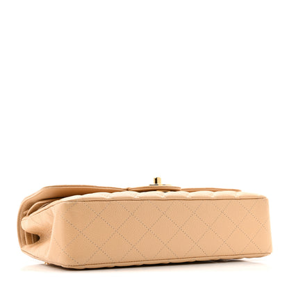 Chanel Caviar Quilted Medium Double Flap Beige Clair 4 of 14
