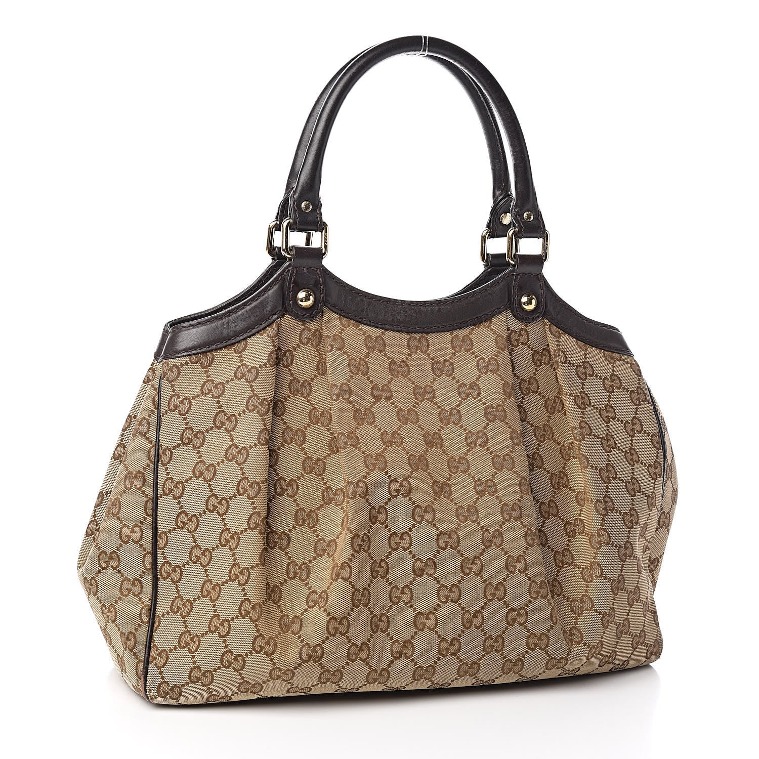 Gucci Monogram Medium Sukey Tote Dark Brown 3 of 21