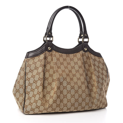 Gucci Monogram Medium Sukey Tote Dark Brown 3 of 21