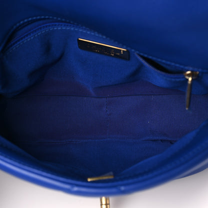 Chanel Lambskin Quilted Medium Chanel 19 Flap Blue 5 of 8