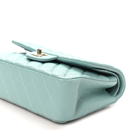 Chanel Caviar Quilted Small Double Flap Light Blue 10 of 10