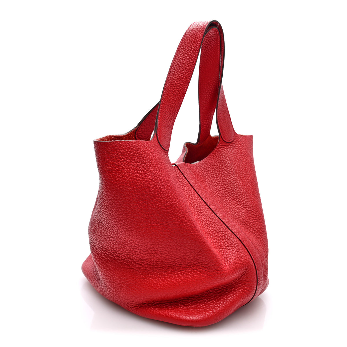 Taurillon Clemence Picotin Lock 26 GM Rouge Casaque