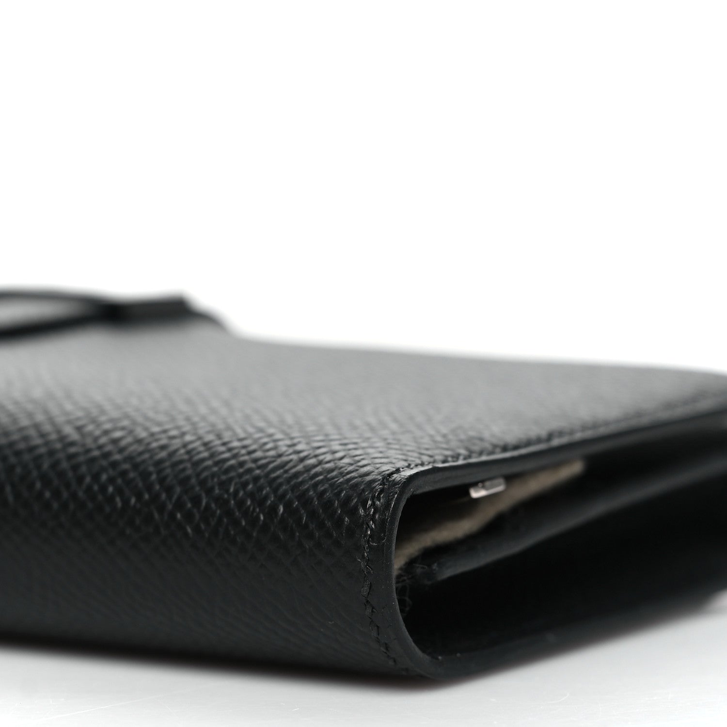 Hermes Epsom Monochrome Bearn Gusset Wallet Black 11 of 12