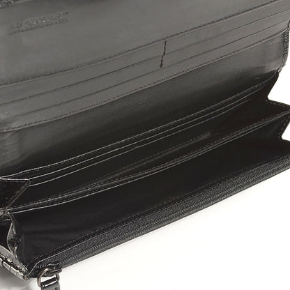 Burberry Nylon Beat Check Floral Continental Wallet Black 5 of 7