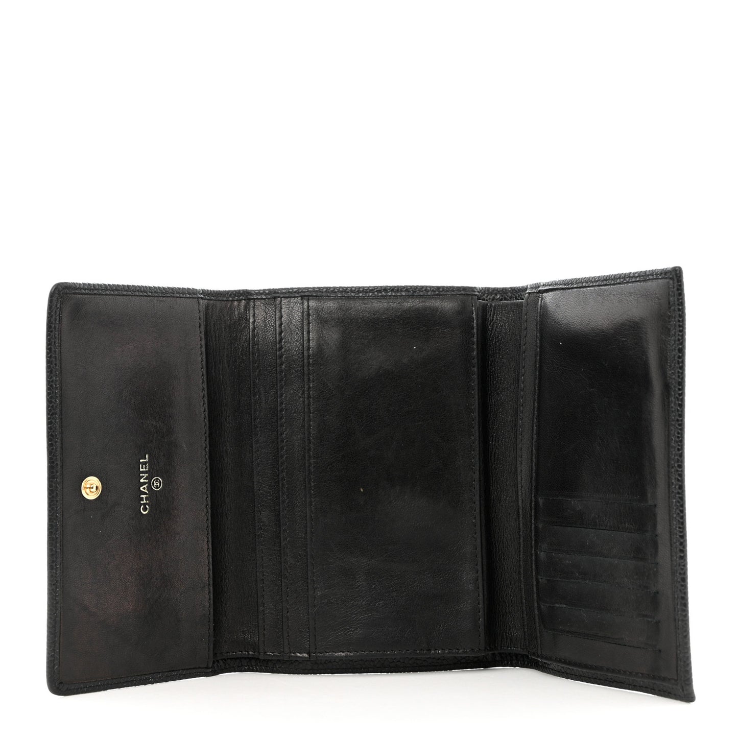 Caviar Timeless CC Flap Wallet Black
