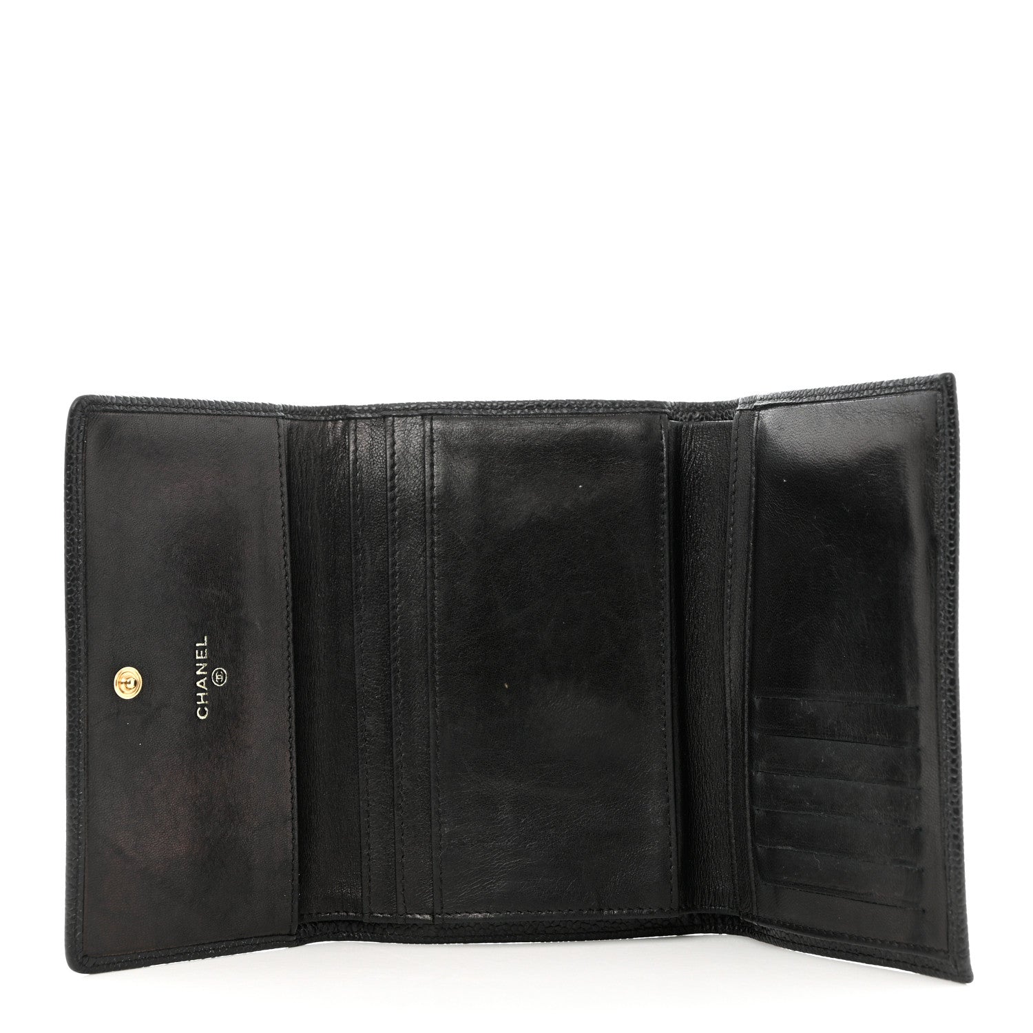 Chanel Caviar Timeless CC Flap Wallet Black 5 of 9