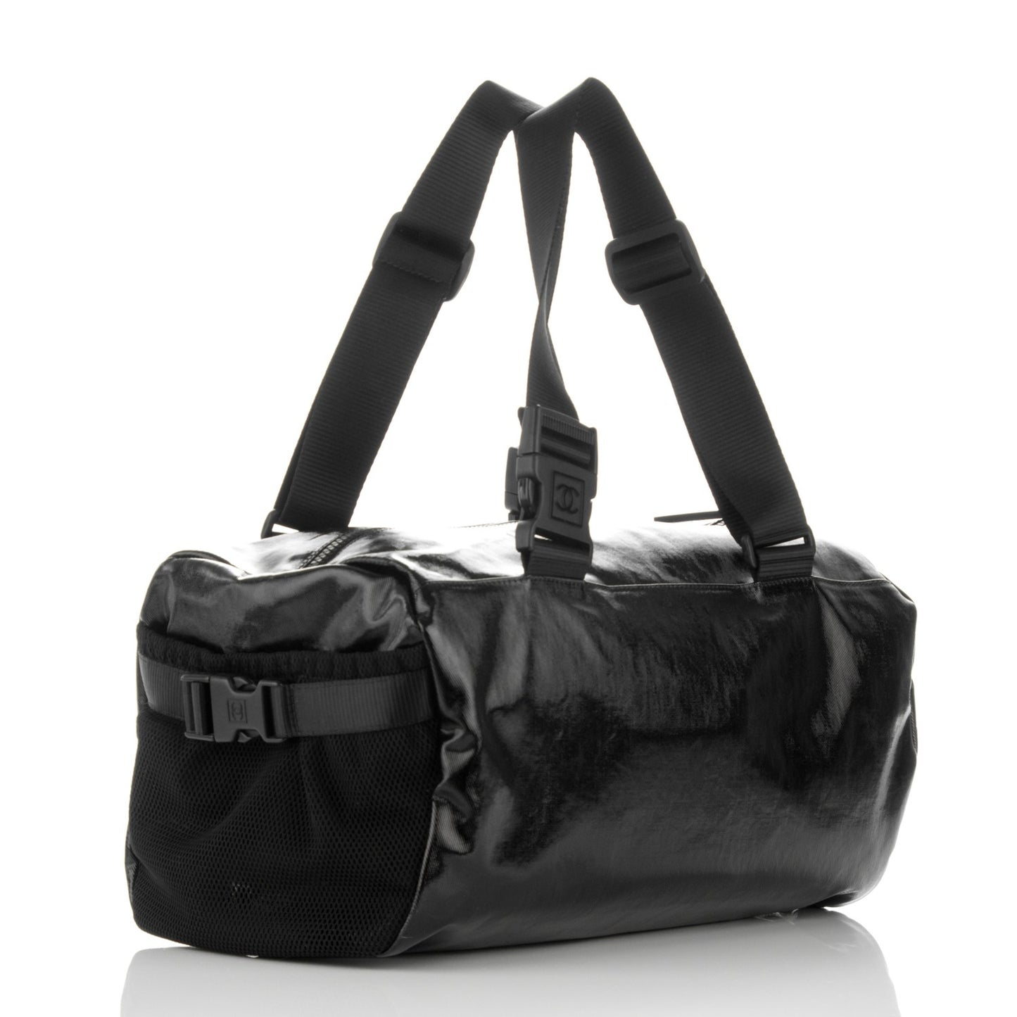 Coated Canvas Sport Duffel Black
