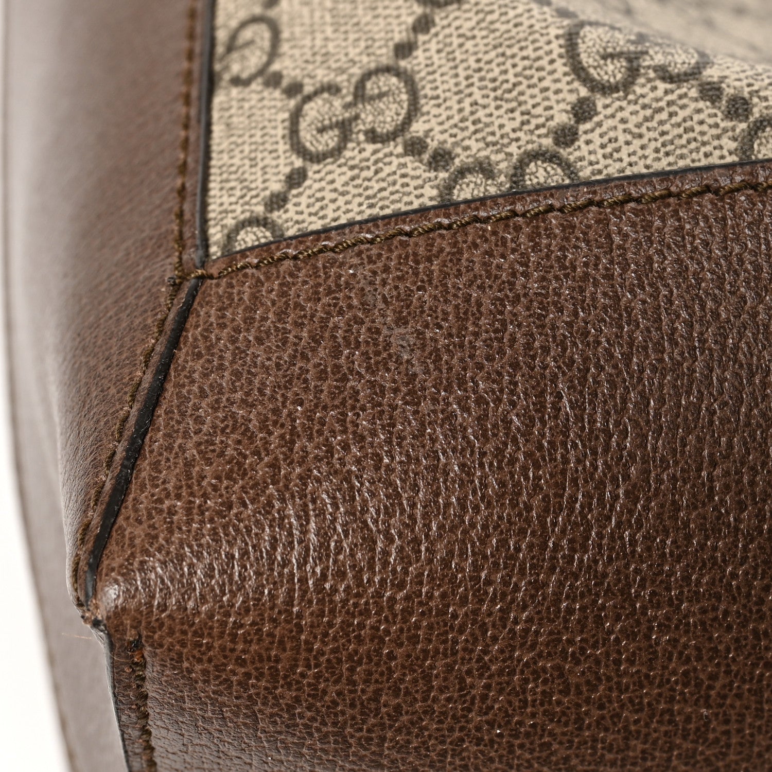 Gucci GG Supreme Monogram Web Ophidia Tote Brown 14 of 15