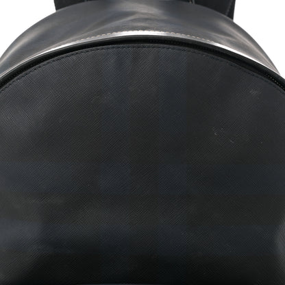 Burberry E-Canvas Check Jett Backpack Navy Blue 7 of 12