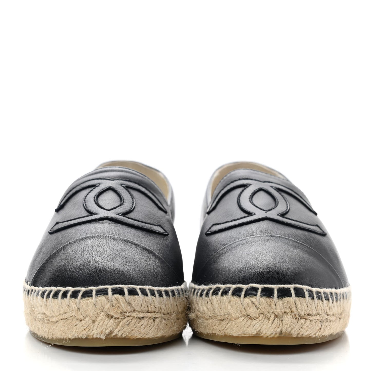 Lambskin CC Espadrilles 39 Black
