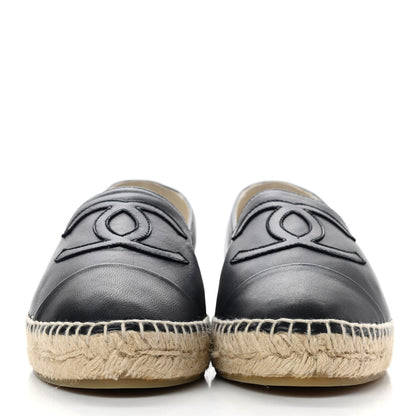 Chanel Lambskin CC Espadrilles 39 Black 2 of 11