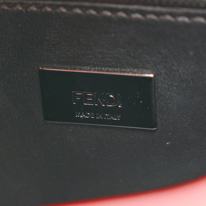Fendi Vitello Seta Nappa Mini Plexi Handle Peekaboo Iconic Satchel Pomodoro 6 of 9