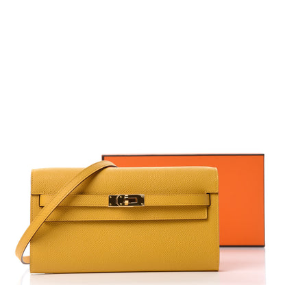Hermes Epsom Kelly Wallet To Go Jaune Ambre 11 of 11