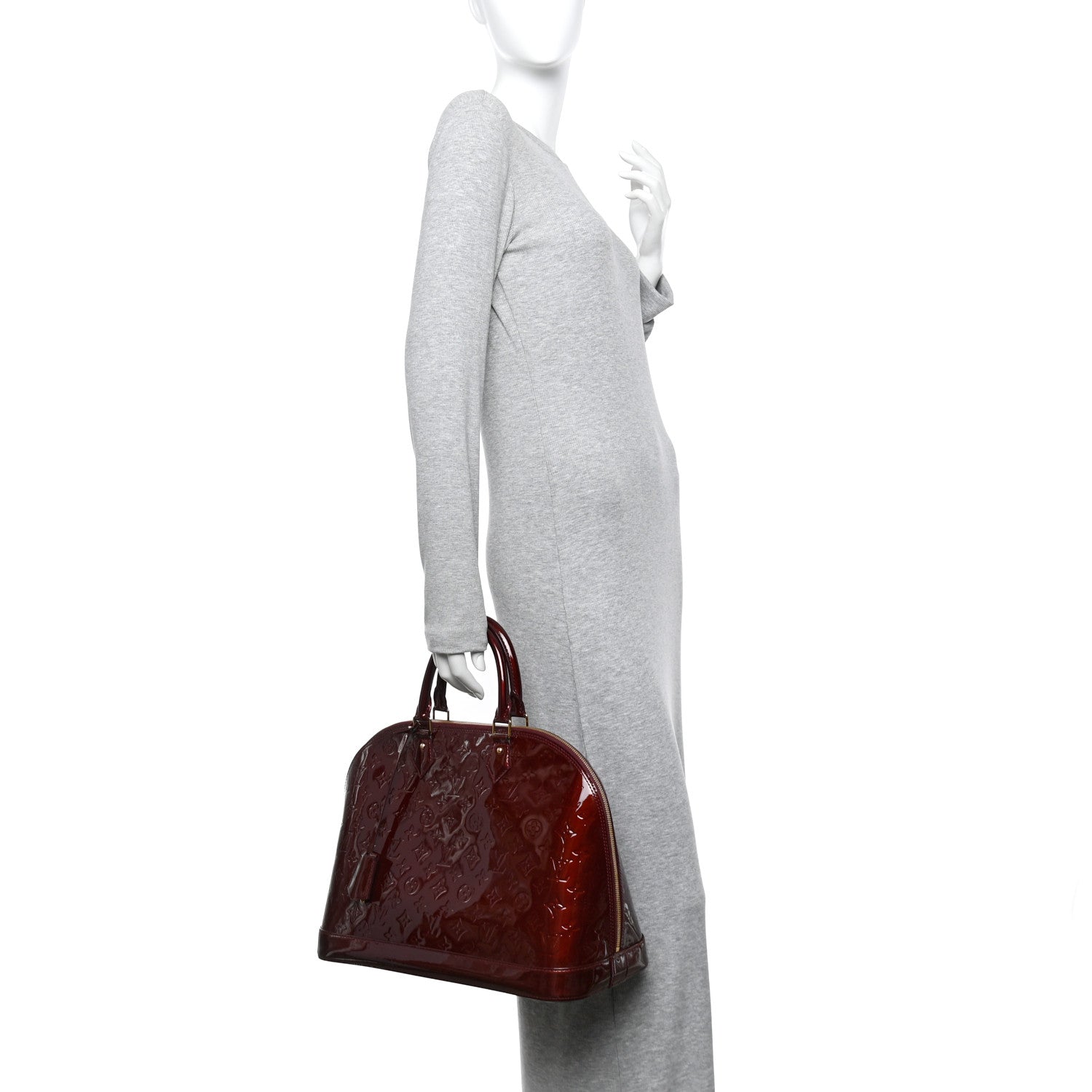Louis Vuitton Vernis Alma MM Rouge Fauviste 2 of 10