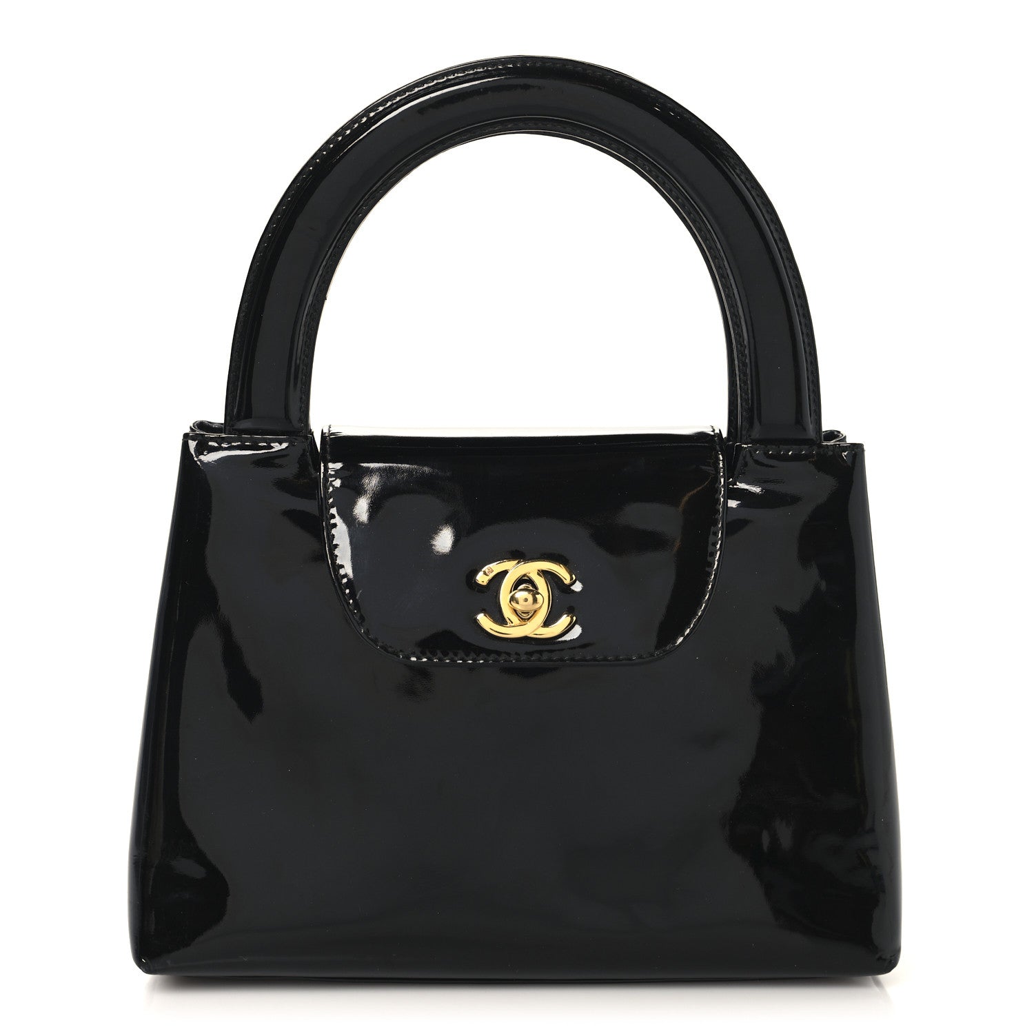 Chanel Patent Small Kelly Flap Bag Black 1 of 12