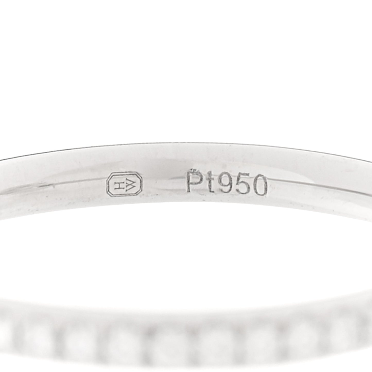 Platinum Diamond .57ct The One Round Brilliant Micropave Engagement Ring 47 4
