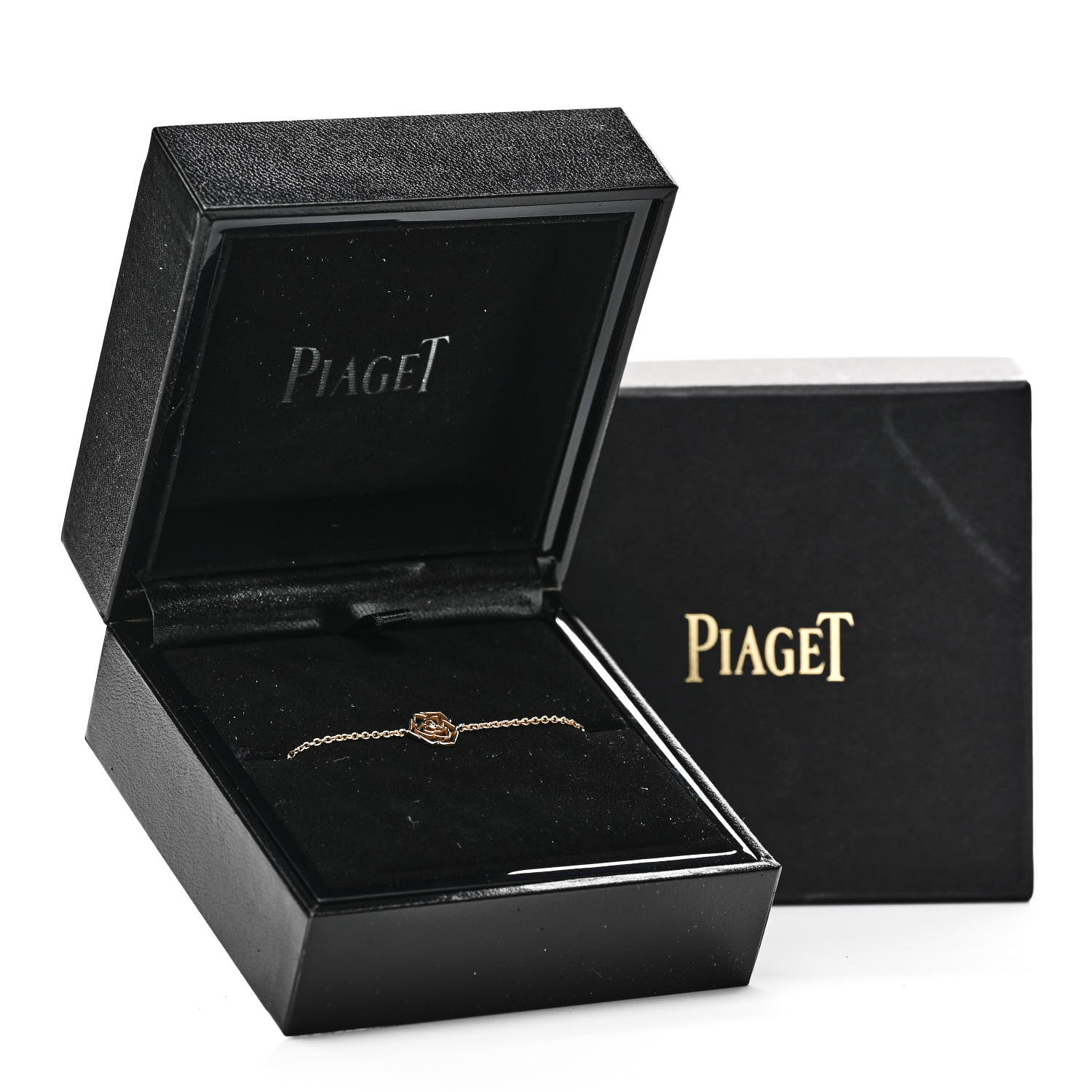 Piaget 18K Rose Gold Diamond Rose Bracelet 4 of 4