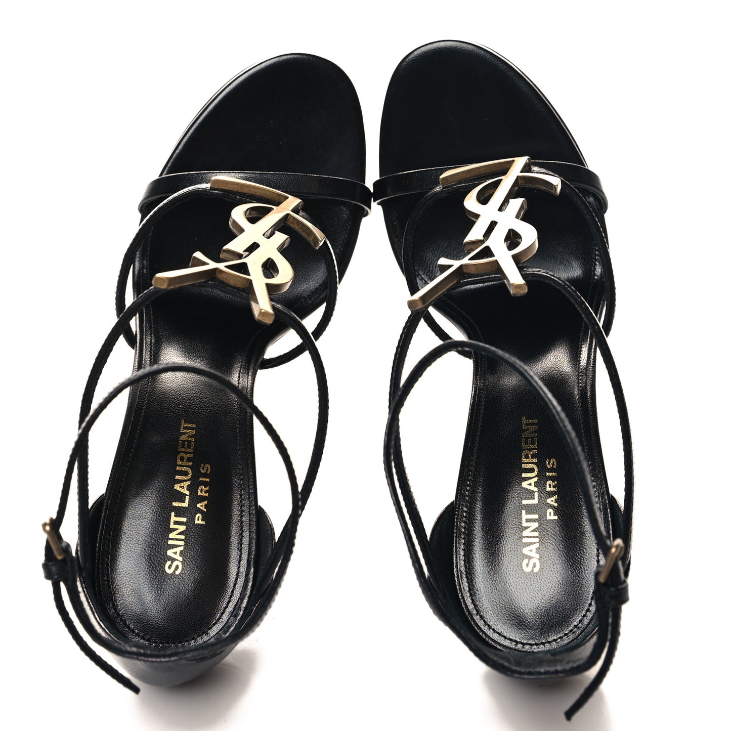 Calfskin Cassandra 100 Sandals 39 Black