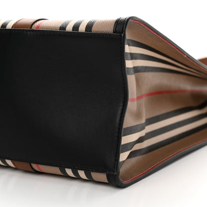 Burberry E-Canvas Stripe Book Tote Archive Beige 11 of 12