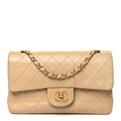 Chanel Lambskin Quilted Small Double Flap Beige 1 of 14