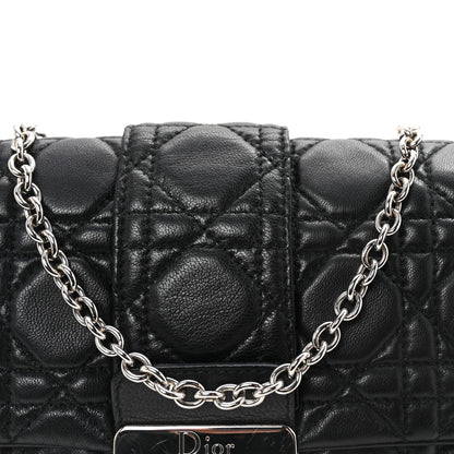 Christian Dior Lambskin Cannage Miss Dior Promenade Pouch Black 7 of 9