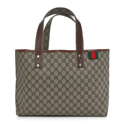 Gucci GG Plus Monogram Medium Signature Web Loop Tote Brown 1 of 10