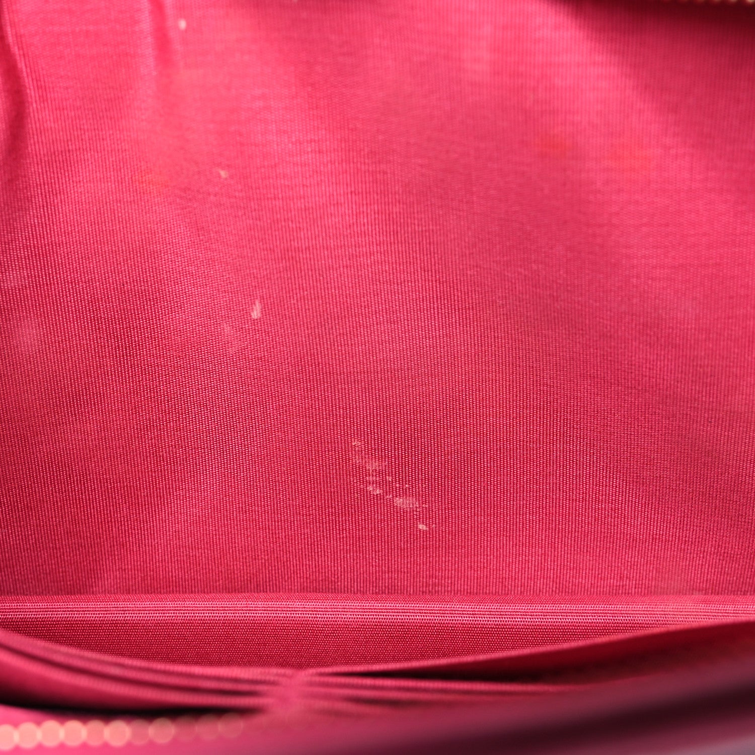 Chanel Tweed PVC Lambskin Wristlet Pouch Pink 14 of 15