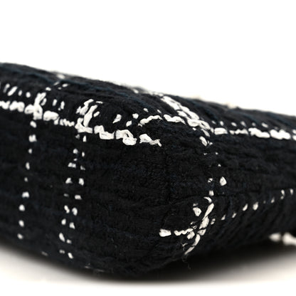 Chanel Tweed Quilted Mini Clutch With Chain Black White 11 of 11